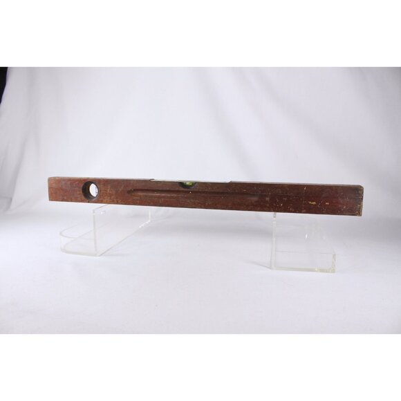 English 24" Solid wood and brass spirit level, vintage Parry & Bott Ltd - Picture 7 of 7